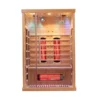 1-2 person indoor dry wooden infrared sauna room