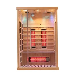 1-2 person indoor dry wooden infrared sauna room