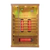 1-2 person indoor dry wooden infrared sauna room - Image 2