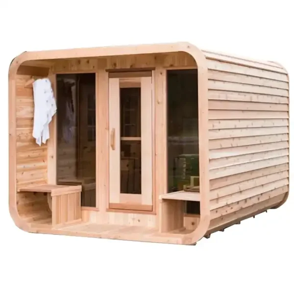 6-8 person russian electric cedar outdoor sauna - Image 2
