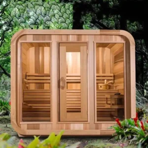 6-8 person russian electric cedar outdoor sauna