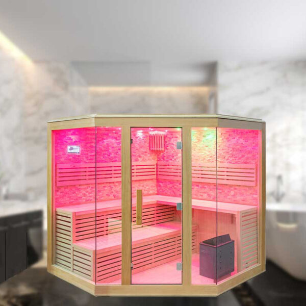 Indoor 2-4 Person Low Emf Mobile Home Far Infrared Sauna Room
